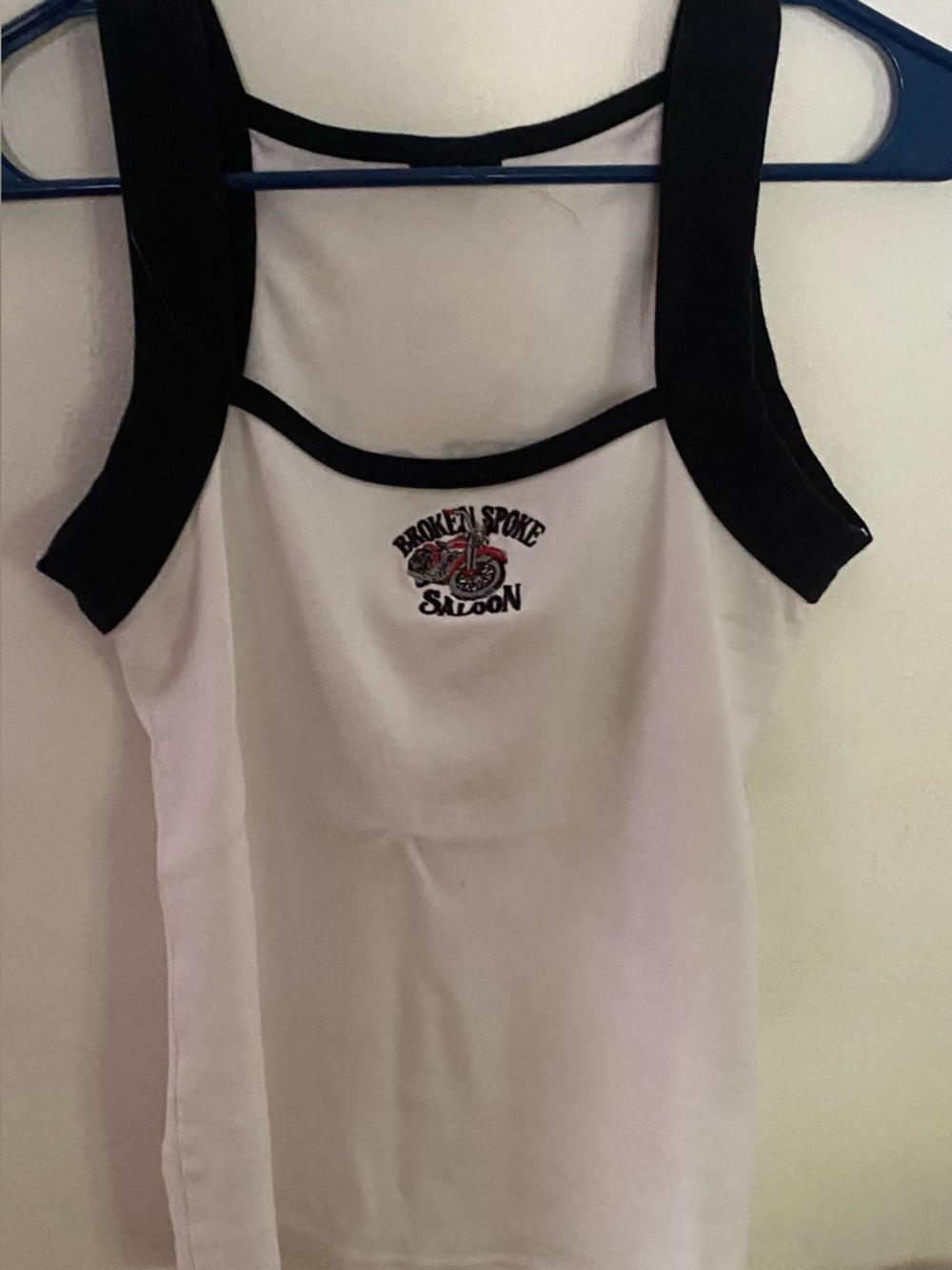 BROKEN SPOKE SHIRT. BLACK AND WHITE. GOOD CONDITION. SIZE M